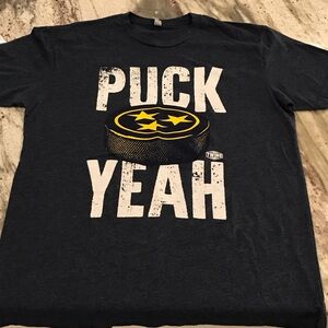 Next Level Apparel Dark Blue Graphic Tee